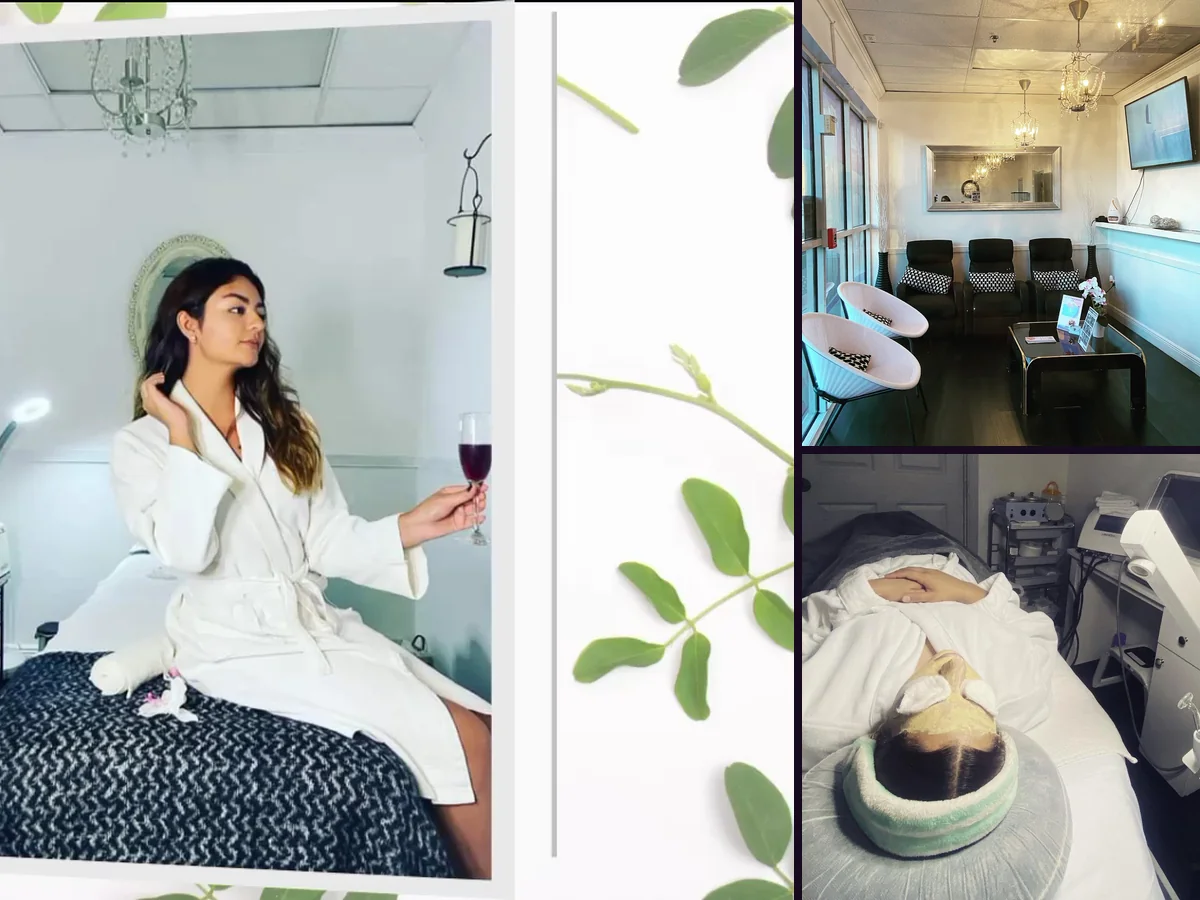 Relaxing spa room prepared for salon services.